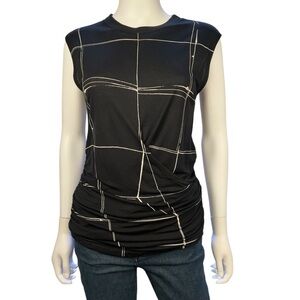 BOSS Sleeveless Printed Pullover Blouse Top